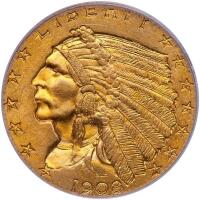 1908 $2.50 Indian PCGS MS65