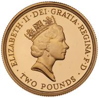 Great Britain. Elizabeth II (1952-2022). Gold 2 Pounds, 1995