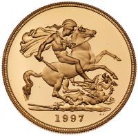 Great Britain. Elizabeth II (1952-2022). Gold Proof Sovereign Four-Coin Collection, 1997 - 2