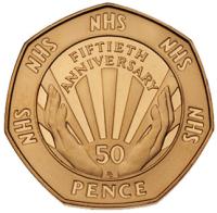 Great Britain. Elizabeth II (1952-2022). Gold "E.E.C. 25th Anniversary" 50 Pence, 1998 - 2