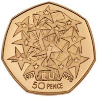 Great Britain. Elizabeth II (1952-2022). Gold 50 Pence, 1998 - 2