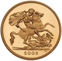 Great Britain. Elizabeth II (1952-2022). Gold Proof Sovereign Four-Coin Collection, 2003 - 2