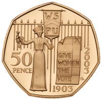 Great Britain. Elizabeth II (1952-2022). Gold 50 Pence, 2003 - 2