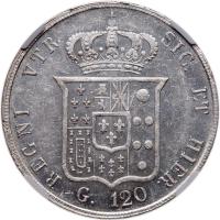 Italian States: Naples & Sicily/Two Sicilies. Ferdinando II (1830-1859). Silver 120 Grana, 1856 - 2