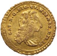 Italian States: Sicily. Carlo Di Borbone (1734-1759). Gold Oncia, 1736