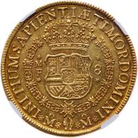 Mexico. Felipe V (1700-1746). Gold 8 Escudos, 1744 Mo MF - 2