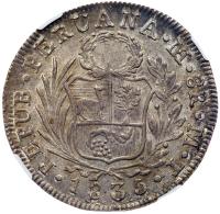 Peru -Republic. Silver 8 Reales, 1835 MT - 2