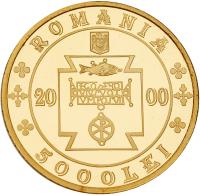 Romania-Republic. Gold 5000 Lei, 2000 31.07g