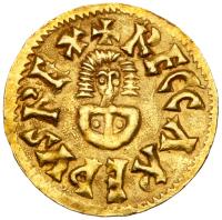 Visigoths in Spain. Reccared I (586-601). Gold Tremissis