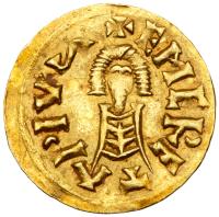 Visigoths in Spain. Reccared I (586-601). Gold Tremissis - 2