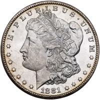 1881-CC Morgan $1 PCGS MS63