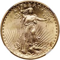 1924 $20 St. Gaudens NGC MS64