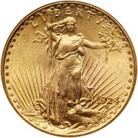 1924 $20 St. Gaudens NGC MS63