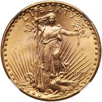 1927 $20 St. Gaudens NGC MS64