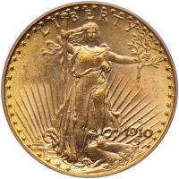 1910-D $20 St. Gaudens PCGS MS63