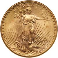 1923-D $20 St. Gaudens NGC MS61