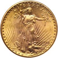 1928 $20 St. Gaudens NGC MS64