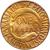 1915-S Panama-Pacific Gold $1 PCGS MS62 - 2