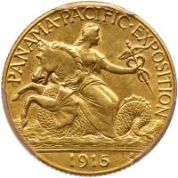 1915-S Panama-Pacific Gold $2.50 PCGS AU55