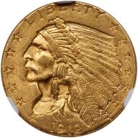 1912 $2.50 Indian NGC MS64