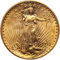 1913-S $20 St. Gaudens PCGS MS63