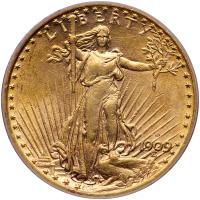 1909-D $20 St. Gaudens PCGS MS62