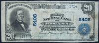 1902, $20 National Bank Note. FNB of Fessenden, North Dakota