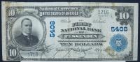 1902, $10 National Bank Note. FNB of Fessenden, North Dakota