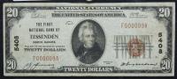 1929, $20 National Bank Note Very Good