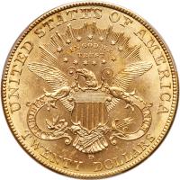 1907-D $20 Liberty PCGS Unc Details - 2