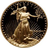 1987-W. $50.00 1 oz American Gold Eagle NGC PF70 UC