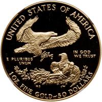 1990-W. $50.00 1 oz American Gold Eagle NGC PF70 UC - 2