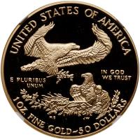 1998-W. $50.00 1 oz American Gold Eagle NGC PF70 UC - 2