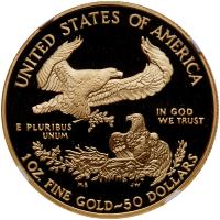 2006-W. $50.00 1 oz American Gold Eagle NGC PF70 UC - 2