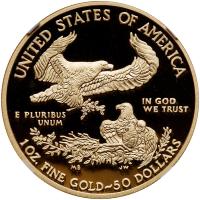 2012-W. $50.00 1 oz American Gold Eagle NGC PF70 UC - 2