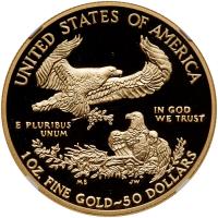 2014-W. $50.00 1 oz American Gold Eagle NGC PF70 UC - 2