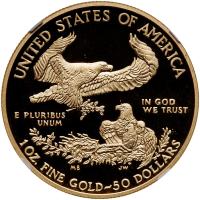 2015-W. $50.00 1 oz American Gold Eagle NGC PF70 UC - 2