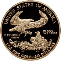 2017-W. $50.00 1 oz American Gold Eagle NGC PF70 UC - 2