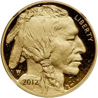 2012-W. $50.00 Gold Buffalo .9999 Fine 1 oz. NGC PF70 UC