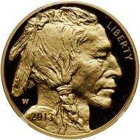 2013-W. $50.00 Gold Buffalo .9999 Fine 1 oz. NGC PF70 UC