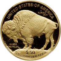 2013-W. $50.00 Gold Buffalo .9999 Fine 1 oz. NGC PF70 UC - 2