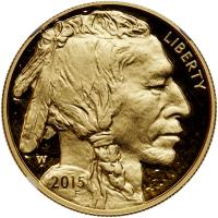 2015-W. $50.00 Gold Buffalo .9999 Fine 1 oz. NGC PF70 UC