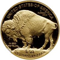 2017-W $50.00 Gold Buffalo .9999 Fine 1 oz. NGC PF70 UC - 2