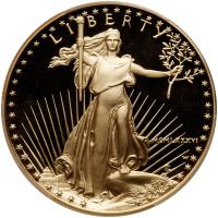 1986-W. $50.00 American Gold Eagle PCGS PF70 DC