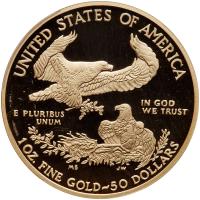 2010-W. $50.00 American Gold Eagle PCGS PF70 DC - 2