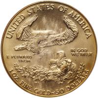 1989. $50.00 American Gold Eagle PCGS MS70 - 2