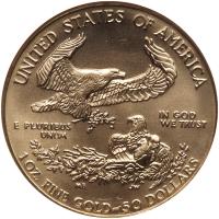 1991. $50.00 American Gold Eagle NGC MS70 - 2