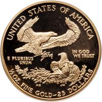 2004-W. $25.00 American Â½ oz Gold Eagle Gem Proof - 2