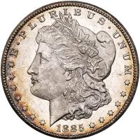 1885-CC Morgan $1 PCGS MS63