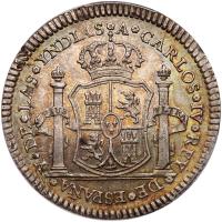 Mexico. 2 Reales Size Silver Proclamation Medal, 1789 PCGS AU58